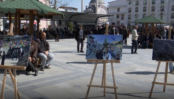 AK Parti Gençlik Kolları Tarafından Gazze Temalı Resim Sergisi Açıldı