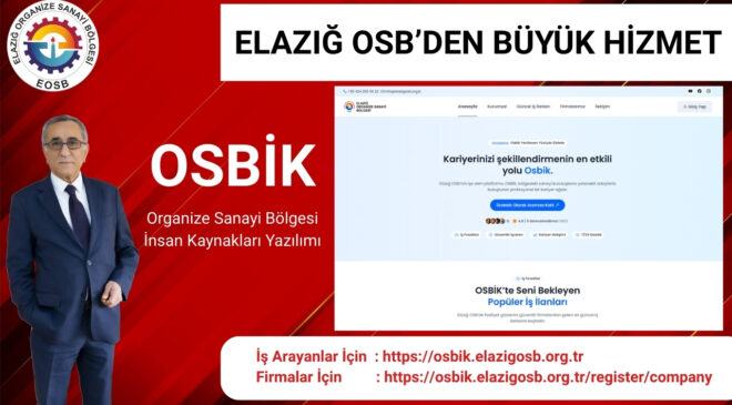 Elazığ OSB’den Dijital Sürdürülebilir Sanayi Yönetiminde Yeni Dönem