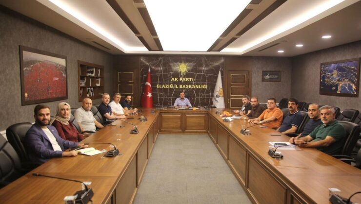 AK Parti Elazığ’da 14 Ağustos Hazırlıkları: Teşkilattan Tam Kadro Çalışma