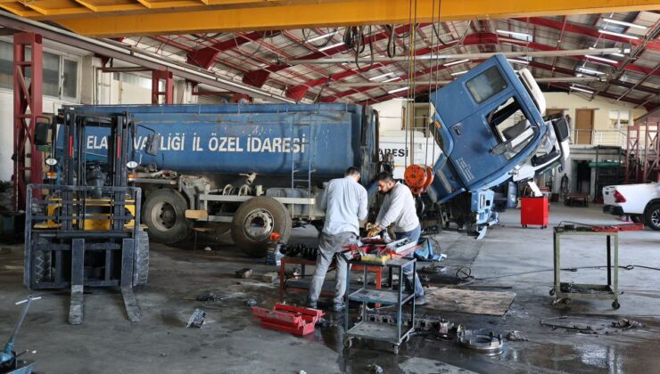 Elazığ’ın Kırsal Hizmetlerinde ‘Atölye’ Gücü: İş Makineleri Kesintisiz Sahada
