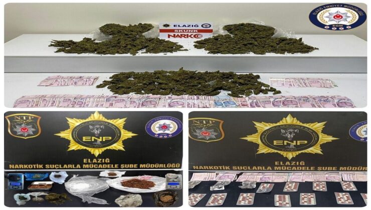 Elazığ Narkotik Operasyonlarında Büyük Darbe: 7 Tutuklama
